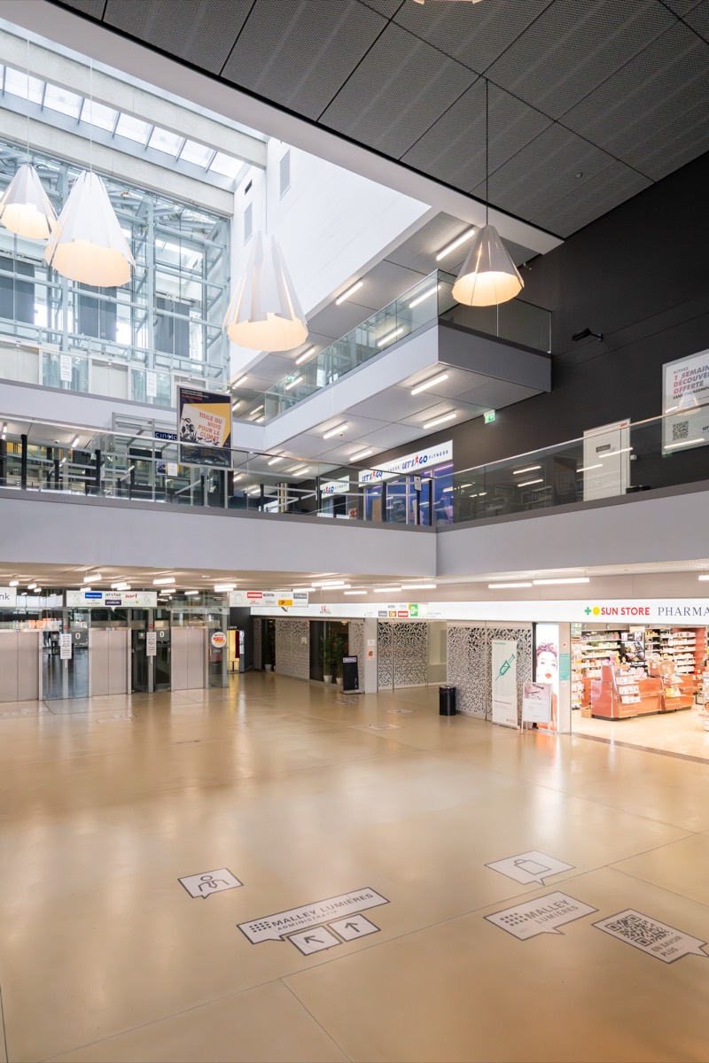 La place centrale de Malley Lumières